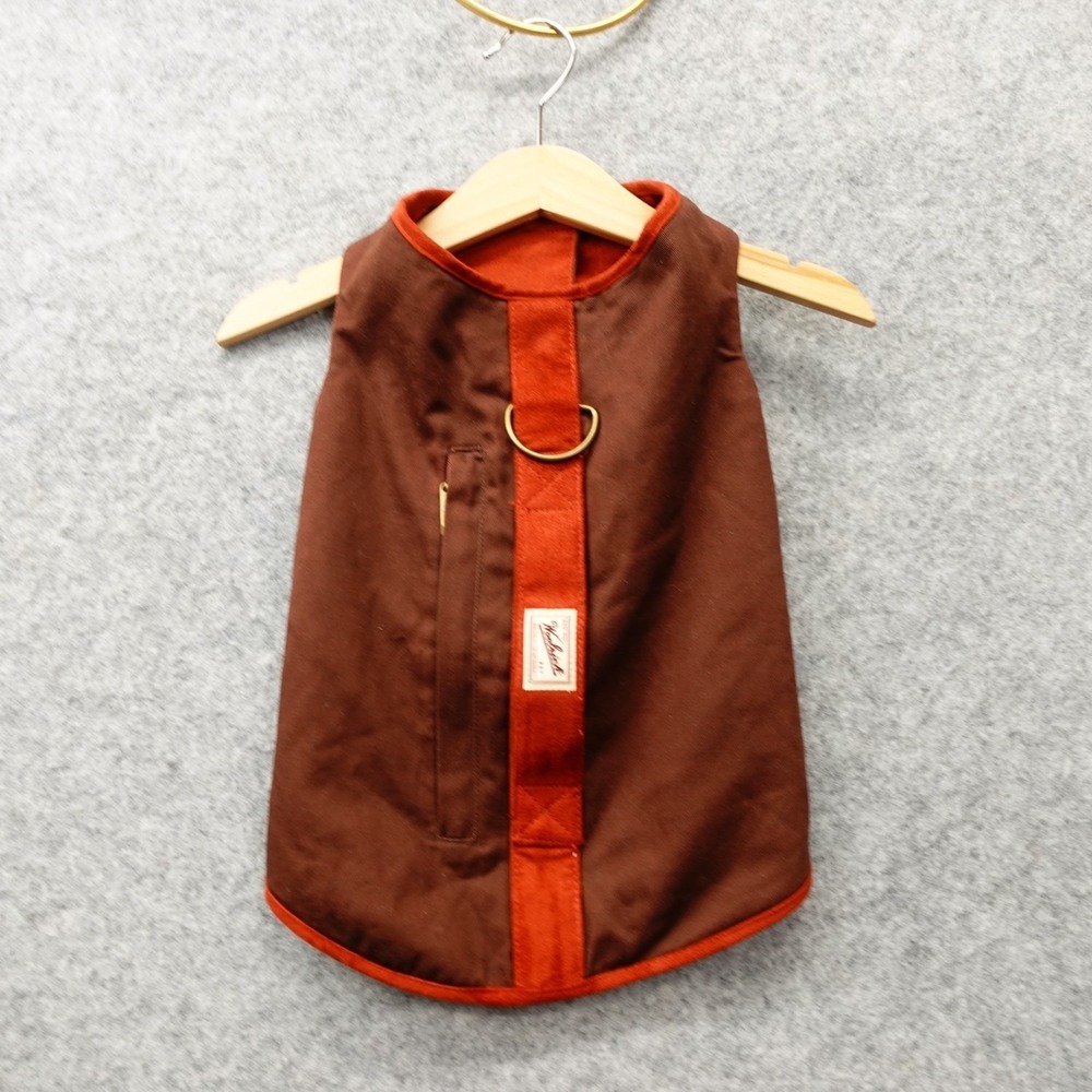 Woolrich‎ Dog Vest Jacket Small Brown Canvas Insulated Hunting Utility Pet Coat